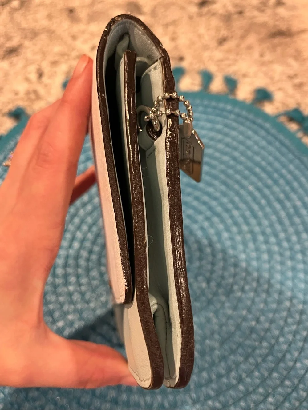 Coach Leather Clutch with Hangtag